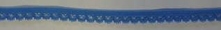 Elastische Spitze Blummotiv 15mm (60 m), Pastellblau 286